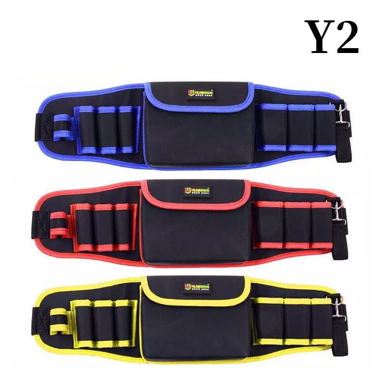 Oxford Cloth Tool Waist Bag Electrician Tool Pouch Maintenance Bag Multi-Pocket Oxford Cloth Tool Bag For High-Altitude Work_voghion.com