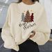 Christmas Women's clothing Autumn and Winter New Style Velvet Hot Selling Christmas Personalized Print Fashion Loose Sweatshirt Dropshipping_voghion.com