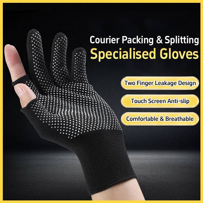 12 Pairs Heavy Duty Work Gloves, Cut Resistant Safety Gloves For Construction, Gardening, Mechanics_voghion.com