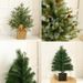 60cm Wall-Mounted Christmas Tree Decor – Half Green/Half Snow PVC Hanging Ornament For Door & Window Decoration, Non-Slip Hook Included_voghion.com