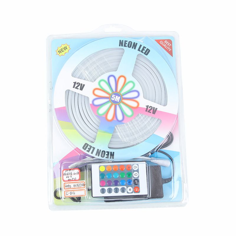 Farbwechselnder RGB-Neonstreifen, flexibel, Niederspannung, 12 V, Außenatmosphäre, wasserdicht, 0,612 mm, Silikonstreifen, LED_voghion.com