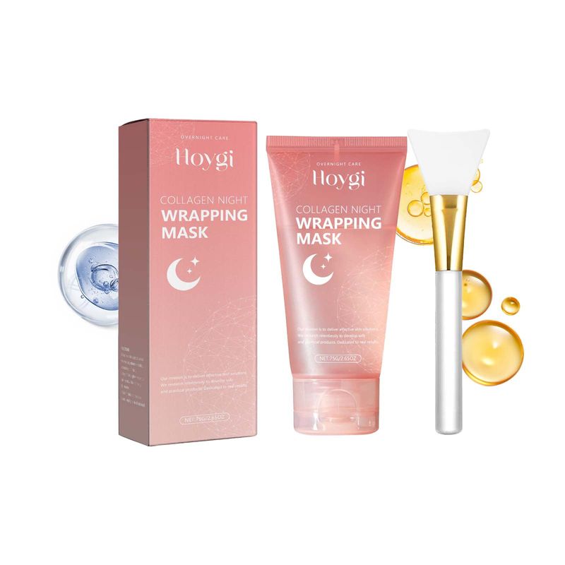 HOYGI Mască facială cu peeling și hidratare zilnică a pielii, cu efect de peeling cu colagen_voghion.com