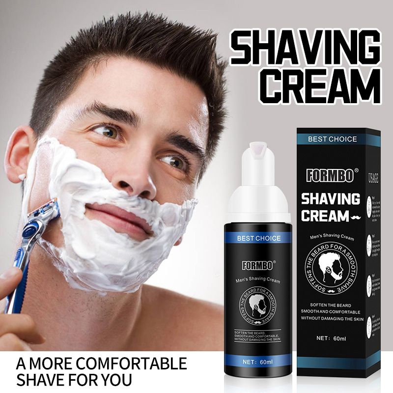 FORMBO Rasiermousse für Männer, sanfte, erfrischende, reinigende, weichmachende Rasiercreme für den Bart_voghion.com