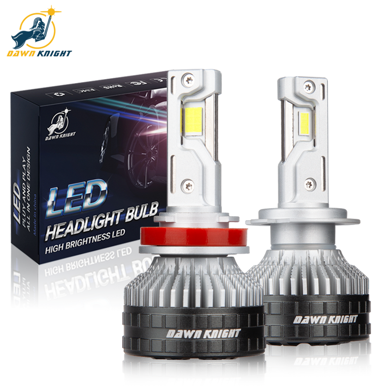DAWNKNIGHT K9C Pro H7 H4 H11 Lamp Bigger Copper Tube Lights H1 HB3 9005 HB4 9006 12V For Car Led Headlight Bulb_voghion.com