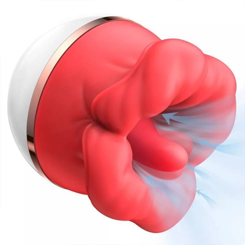 Rode lippen Roos Grote mond Zuigen Tong Likken Vibrator Vrouwelijke masturbator Seksspeeltjes voor volwassenen_voghion.com