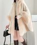 Women's Shawls Autumn And Winter New Cloak Shawl One Piece Velvet Thickened Large Size Loose Hooded Medium Long Cardigan Woolen Coat 1189_voghion.com