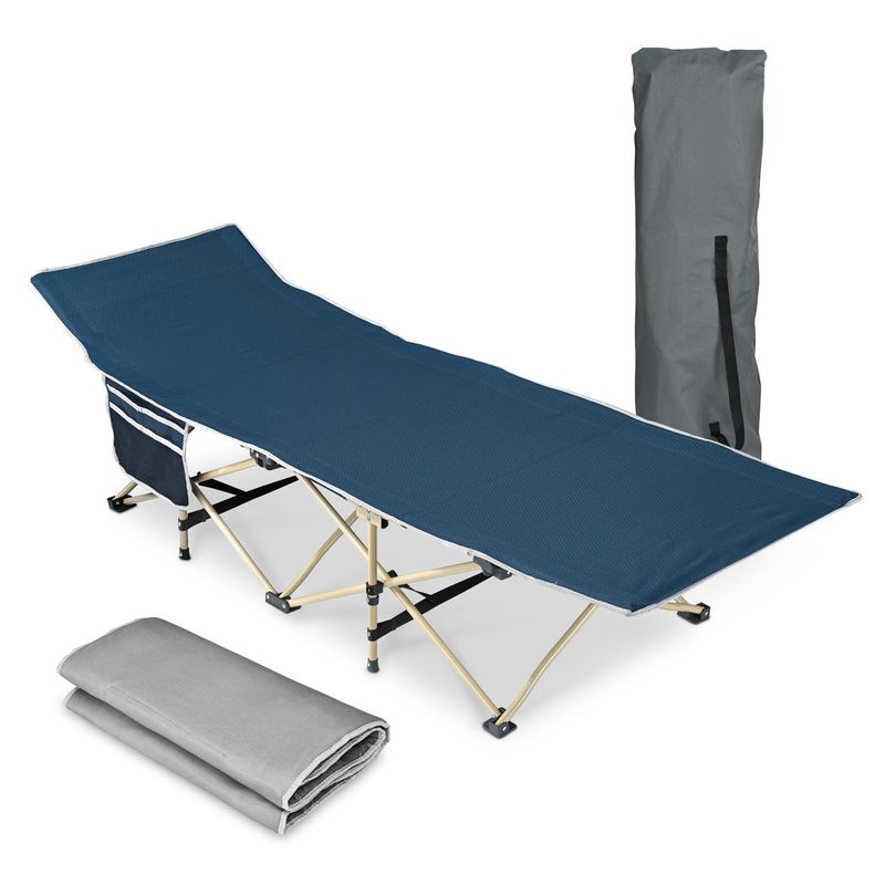 Portable Cot BluePortable Cot Blue_voghion.com