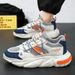 Spring New Breathable Sports Korean Edition Trendy Versatile Thick Sole Casual Running Dad Shoes Men's_voghion.com