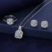 S Silver Bag Diamond Ring For Women's Han 1 Carat Set Mosang Stone Collar Chain Live Broadcast_voghion.com