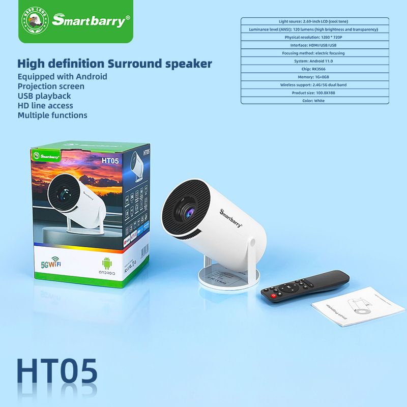 Cannon projektor 1030P kontorisse, magamistuppa, koju, 4K kinosse, 120 luumenit HT5_voghion.com
