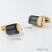 New High-end Drop Glue Electroplated Alloy Cufflinks Fashionable And Simple Men's Classic Business French Cufflinks_voghion.com