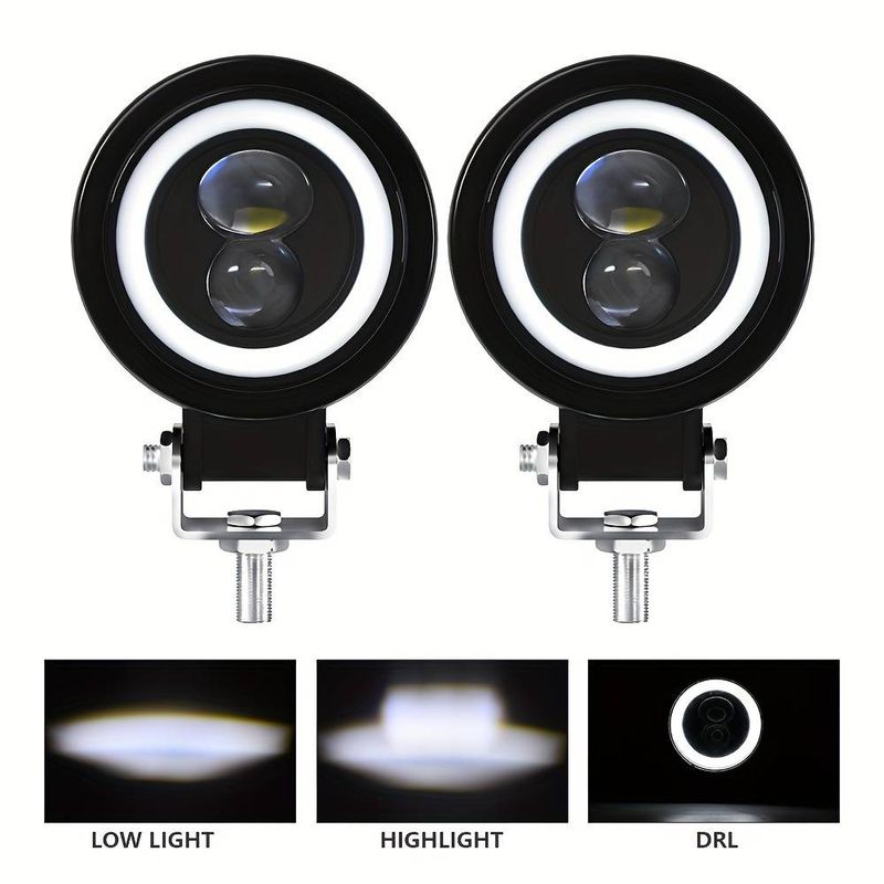 1pcs 60W S11 Motorcycle spotlights gourd eye lens white light slippable bulb_voghion.com