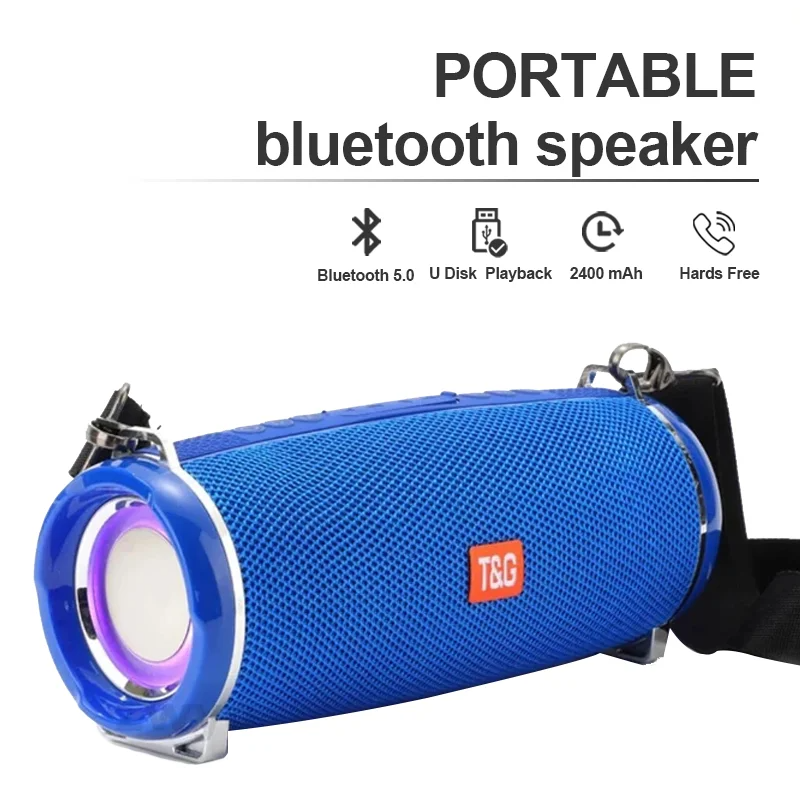 TG192 Portable Wireless Speaker With Glitter LED Light_voghion.com