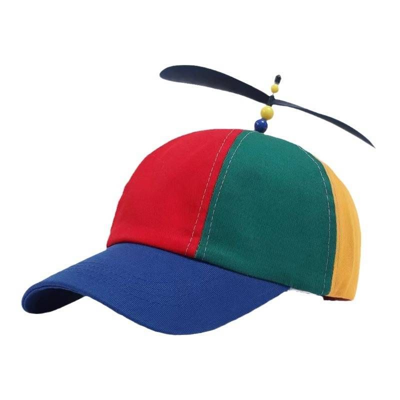Funny Snapback Hat Helicopter Propeller Adventure Dad Hat Rainbow Bamboo Dragonfly Baseball Cap For Adult Kids Boys Girls_voghion.com