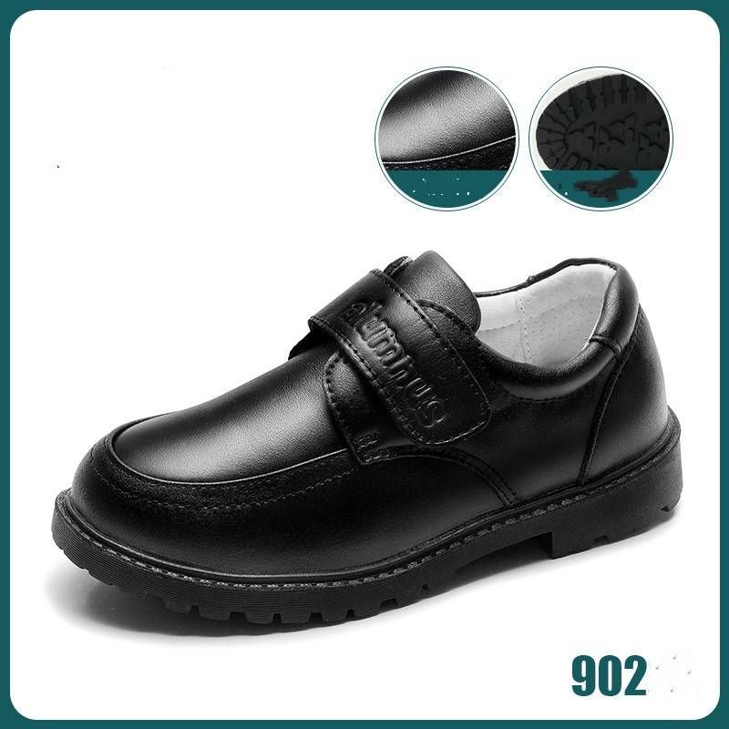 Zapatos para niños, zapatos de cuero para niños, zapatos de suela blanda para estudiantes universitarios, nuevos zapatos de primavera y otoño para niños pequeños, zapatos negros para estudiantes de verano._voghion.com