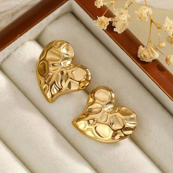 Stile INS Moda Foglia Wer Texture Amore Farfalla Modello Semplice Personalità Temperamento Senso di alta qualità Inossidabile_voghion.com