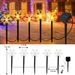 Solarbetriebene Weihnachtsstern-/Schneeflocken-/Baum-Rasenlichter – 5er-Pack wasserdichte Gartendekorationen für den Außenbereich_voghion.com