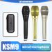 Microphone filaire de karaoké portatif dynamique professionnel KSM9 de haute qualité avec micro de studio stéréo à clip_voghion.com