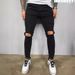 Suitable For All Seasons Bulk Discount New Men's Ripped Stretch Skinny Jeans_voghion.com