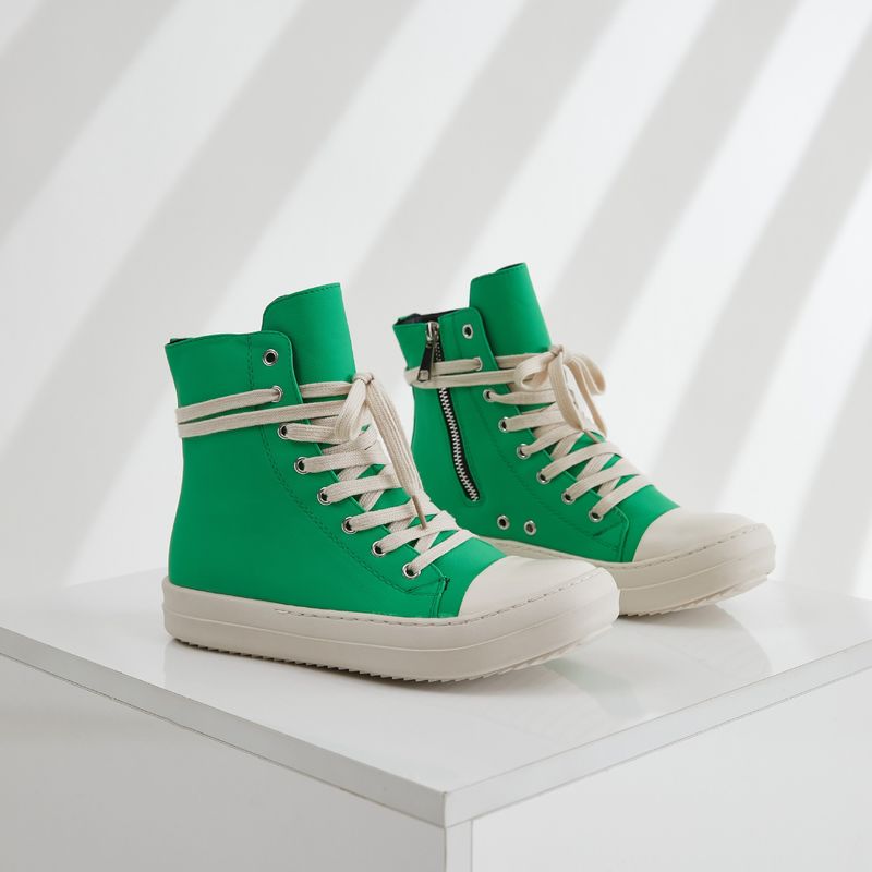 Men's Casual Shoes Men's Shoes High Top Shoes Female Couple Rose Red Sneakers Shoes Hip Hop Street Dance Shoes_voghion.com