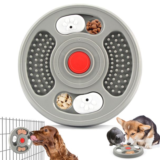 Cross-Border Exclusive Cat Slow Feeder Pet Intelligence Entertainment Artifact New Bowl Can Be Installed In Dog Cage_voghion.com