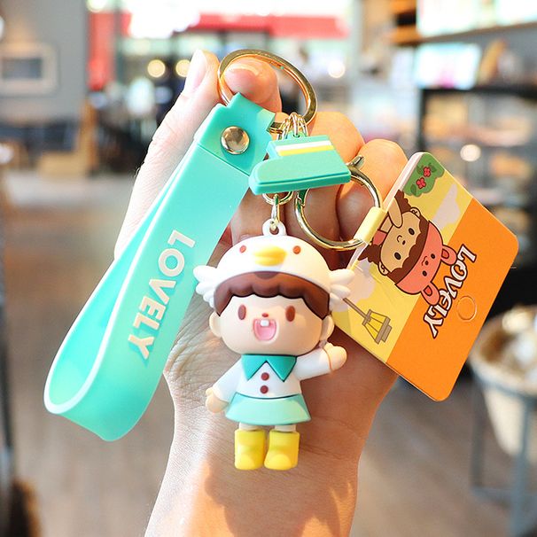 New cute full score children's men's and women's bags fashionable Epoxy doll key car bag pendant keychain_voghion.com