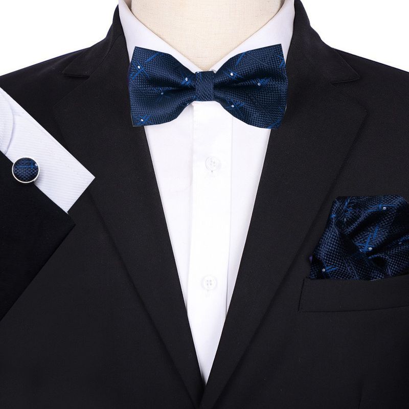 Men's groom wedding host solid color bow tie groomsmen suit Korean style shirt bow tie wedding men's bow_voghion.com