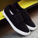 Lazy Men's Casual Black Breathable Summer Cloth Shoes_voghion.com