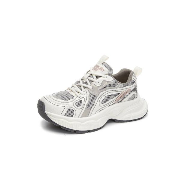 Mingliu Sugefilmsåle pappasko kvinner 2025 vår nye høydeøkende sportssko kvinner tykksåle løpesko avslappet allsidig damesko_voghion.com