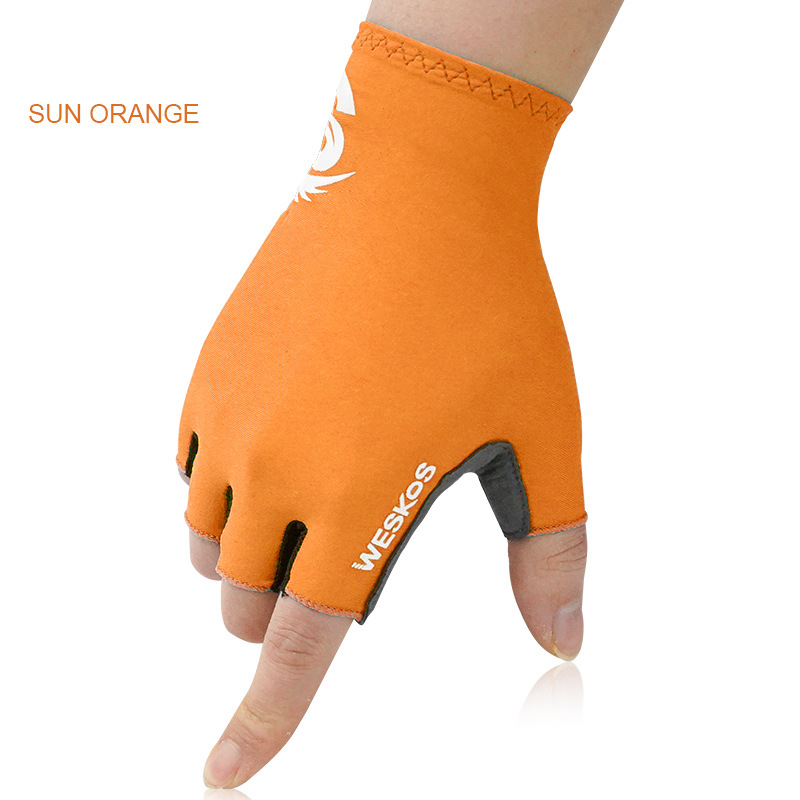 Gants de cyclisme Sports de plein air cyclisme d'été protection solaire gants demi-doigts respirant antidérapant antichoc vélo de montagne_voghion.com