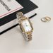 Women's Watches Small Square Dial Simple Retro Style Steel Belt High-end Niche Watch Feminine Temperament_voghion.com
