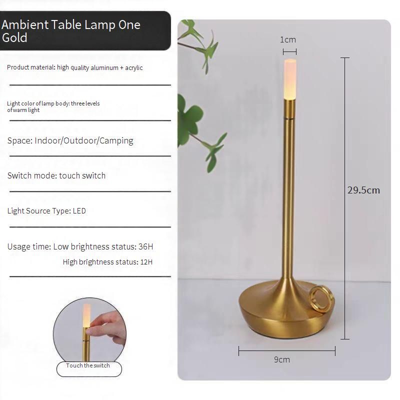 Modern LED Night Light - Dimmable Bedside Lamp With Touch Control, Warm White/Cool White, USB Powered, Adjustable Brightness_voghion.com