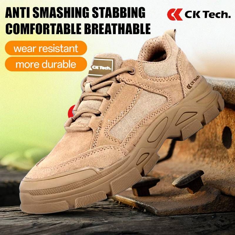 Industrial-Grade Steel Toe Boots With Kevlar Anti-Puncture Sole - Heavy Duty Work Shoes For Construction, Warehouse & Hazardous Environments_voghion.com