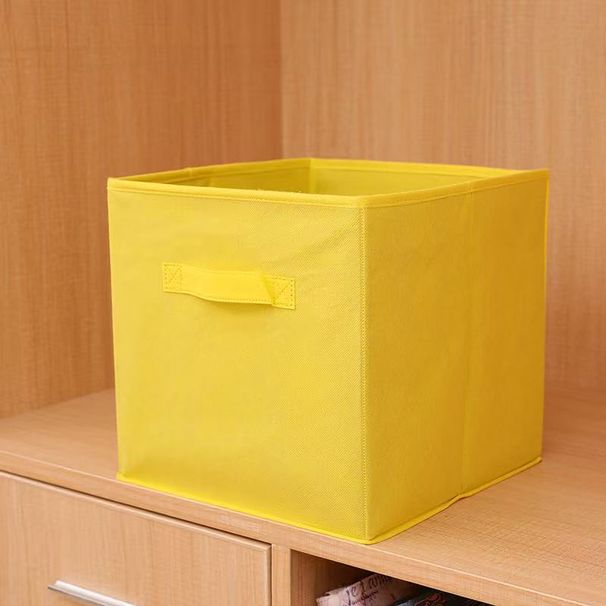 Foldable Lidless Storage Box, Household Non-woven Fabric Underwear Storage Box, Large Organizer Box, Wardrobe Miscellaneous Storage Box_voghion.com