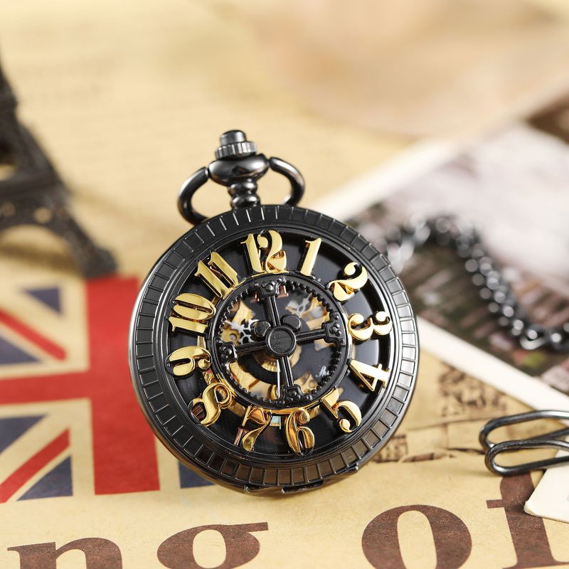 Geschenk Trendy Quirky Hollow Bone Style Digitale Taschenuhr_voghion.com