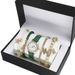 Conjunto de regalo de reloj de pulsera para mujer, reloj para mujer, conjunto de pulsera y joyería._voghion.com
