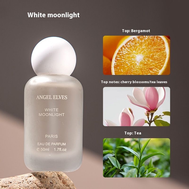 ANGELEES First Love Strawberry White Moonlight Vermillion Nevus Gardenia Parfum fir Fraen, laang halen Duft_voghion.com