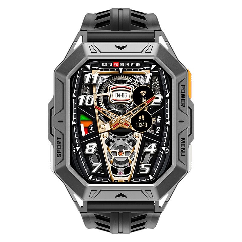 X1PRO Smartwatch Herzfrequenz Bluetooth Anruf Kompass Luftdruck Sprachassistent Schrittzähler_voghion.com