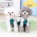 Hund Frühling Sommer Neue Teddy Bichon Casual Mode Haustier Kleidung 23 College Stil Paar Set_voghion.com