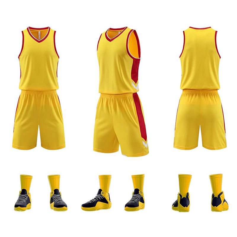 Speed ​​ny spilleuniform, åndbar, svedabsorberende basketballsæt, sommertræningsdragt til voksne og børn_voghion.com