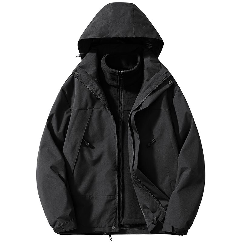 Klassische Outdoor-Jacke für Paare. Wind- und wasserdichte Bergsteigerjacke_voghion.com