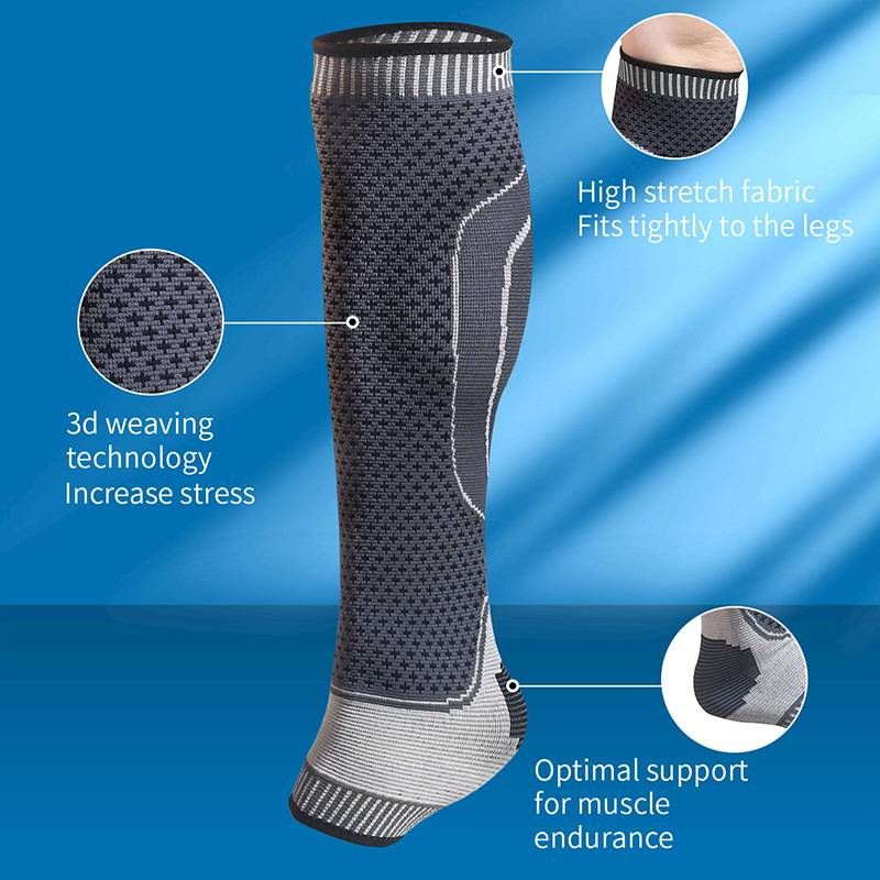 Sport fotledsskydd stickat förlängt vadskydd som andas tryck leggings basket fotboll fotboll bergsbestigning tryck krympleggings leggings_voghion.com