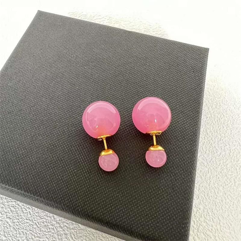 2025 New Dopamine Candy Size Earrings, Sweet And Elegant, High End, Fashionable Pearl Earrings_voghion.com