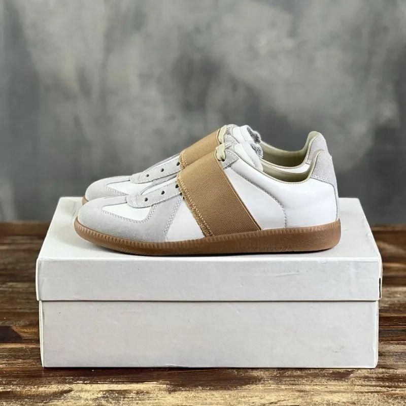 New Style Original Margiela Style Training Versatile Lace-up Unisex Casual Shoes Comfortable Flat Couple White Sneakers_voghion.com