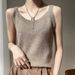 2024 new style, elegant and refined, slim fitting camisole vest, women's autumn look, slimming effect, inner sweater,_voghion.com