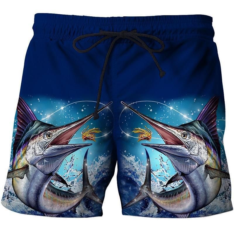 2024 Summer New 3D Pants Sports Men's Women's Drifting Game Beach Shorts Adult and Children's_voghion.com