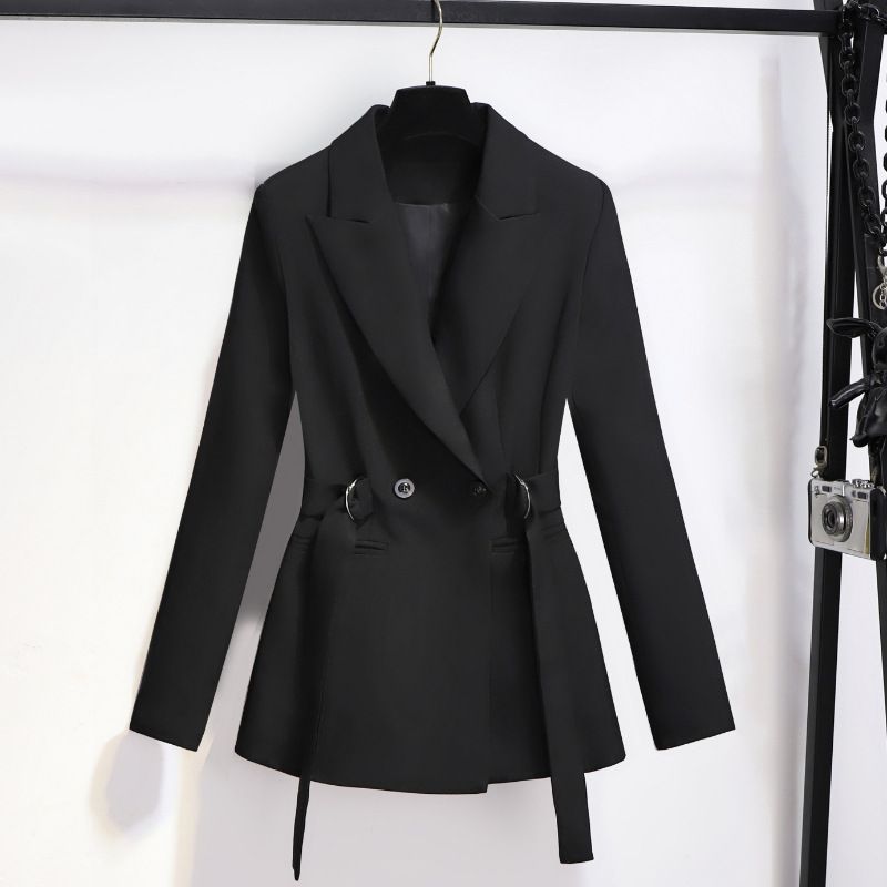Damenbekleidung Winter Neue kleine koreanische Stil Riemchenanzug Design Nische Langarm Top Trend_voghion.com