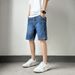 Jeansshorts Herren Sommer dünne lockere gerade Mode 2023 neue einfache lässige Stretchhose_voghion.com