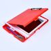 Factory plastic solid color with hook single force clip writing flat clip file box board clip printable LOGO_voghion.com