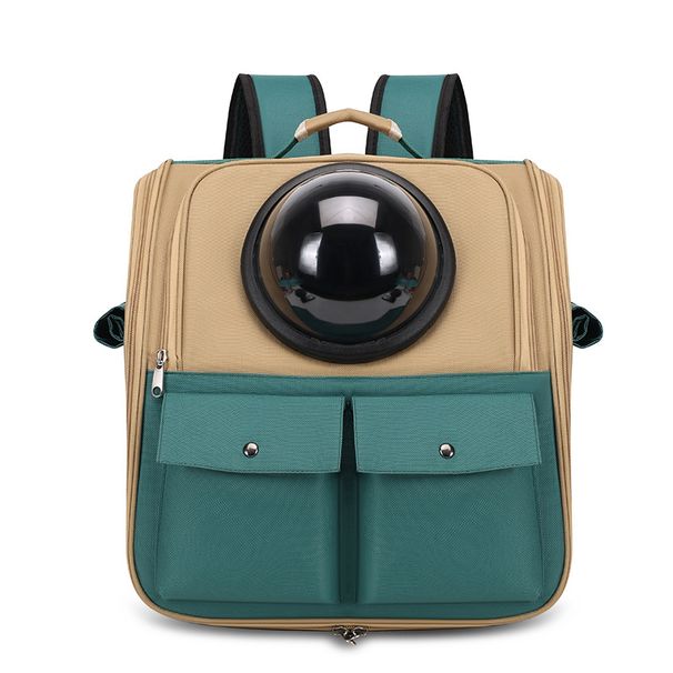 Modna, uniwersalna torba dla zwierząt, transporter dla kotów, duża torba podróżna, kapsuła kosmiczna_voghion.com